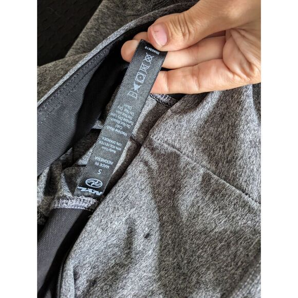 RBX Mesh Detail Capri Cropped Leggings Gray - Picture 3 of 3